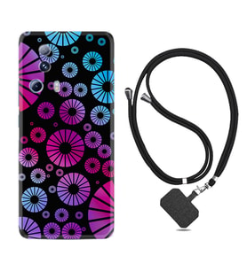 Xiaomi Mi 13 Lite Kılıf Silikon Boyun Askılı İpli Desenli Silikon Daireler 1751