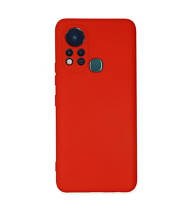 İnfinix Hot 11s Kılıf Nano İçi Kadife Silikon - Kırmızı