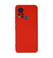 İnfinix Hot 11s Kılıf Nano İçi Kadife Silikon - Kırmızı