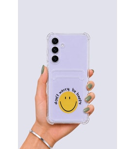 Samsung Galaxy S25 FE Kartlıklı Gülücük Desenli Kılıf - GLST7619-2005