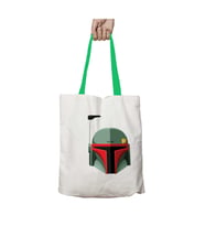 Yeşil Kulplu Star Wars Boba Fett Bounty Hunter Yıkanabilir Omuz Çanta