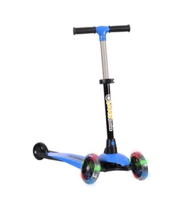 LEDDY MAVİ LED IŞIKLI 3 TEKERLEKLİ KATLANABİLİR SCOOTER MAX 50 KG (Standart)