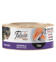 Felicia Sterilised Somonlu Fileto Tahılsız Kedi Konservesi 85 gr