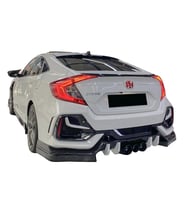 Honda Civic Fc5 6 Parça Arka Flap Parlak Siyah Plastik