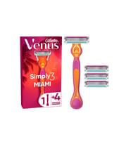 Simply Venus 3 Miami Tıraş Makinesi Gövdesi + 4 Bıçak