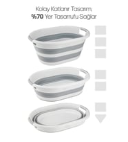 Katlanır Çamaşır Sepeti Magic Akordeon Katlanır Çamaşır Selesi 25LT