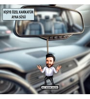 Kişiye Özel Karikatür Erkek Ayna Süsü – Araç İçi Esprili Hediyelik