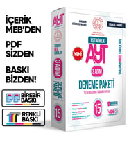 2026 3 Adım YKS-AYT Eşit Ağırlık (TM) MEBİ Özgün Sorular 15liDeneme Paketi VideoÇözümlü BASKI ÜCRETİ