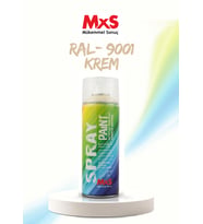 MxS RAL 9001 Krem Akrilik Sprey Boya 400 ML