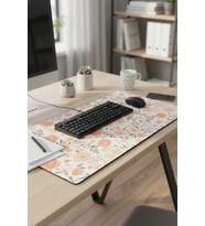 SonicTouch Nar Çiçeği Rüyası Dikişsiz Pürüzsüz Sıvı Geçirmez XXL Gamer Ofis Klavye Mousepad 40x90cm