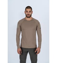 T-SHIRT TACTICAL U.KOL PİKE - 801 (Bej)