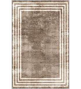 Eliana Home Baskılı, Yıkanabilir Kaymaz Taban Salon Halısı LNA1357-HT487 100x150 cm (Kahverengi)