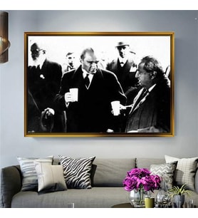 Altın Çerçeveli dekoratif tablo l979 (Gold)