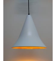 RİOLİGHT RETRO BEYAZ İÇİ ALTIN METAL TEKLİ SARKIT (Siyah)