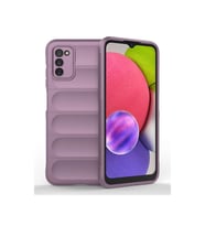 Samsung Galaxy A03s Kılıf Optimum Silikon - Mor