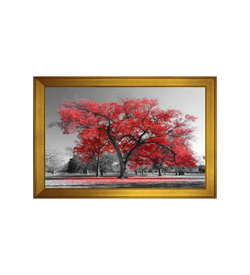 Manzara Temalı Kanvas Tablo 80 x 110 cm Gold Çerçeve