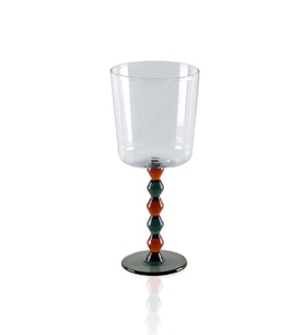 The Mia Bead Şarap Kadehi Amber 300 ml (Şeffaf)
