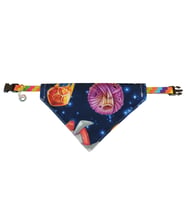 Uzay Desenli Fular Tasması 25-30 Cm