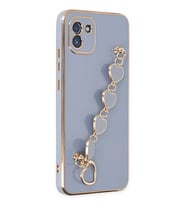 Newface Samsung Galaxy A03 Kılıf Esila Silikon - Gri