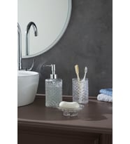 Selen Concept Kafes Model El Yapımı Cam Banyo Seti 3'lü Takım