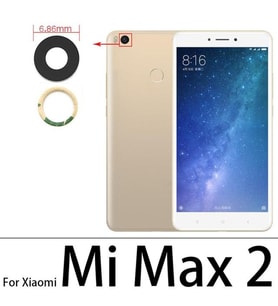 Xiaomi Mİ MAX 2 Arka Kamera Camı Lens Yapışkanlı