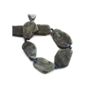 Labradorit Doğal Taş Parlak Amorf Kesim 26x38mm Dizi [AA]
