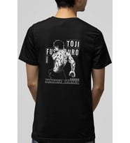 Jujutsu Kaisen Toji Ön Arka Baskılı Tişört  (Siyah)