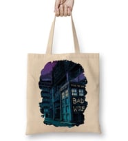 Tardis Bad Wolf Doctor Who Bez Çanta Uzun Saplı