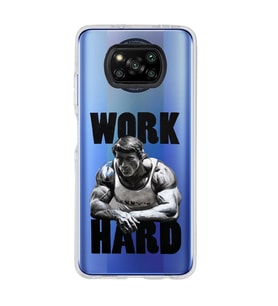 Poco X3 PRO / X3 NFC Uyumlu Arnold Fitness Tasarımlı Şeffaf Telefon Kılıfı