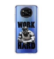 Poco X3 PRO / X3 NFC Uyumlu Arnold Fitness Tasarımlı Şeffaf Telefon Kılıfı