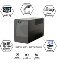 UPSET Microactive 850VA UPS  510W  1×9Ah  Line Interactive  AVR  2 Priz (Siyah)