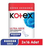 Kotex Ultra Gece Ped 16x3 48 Adet