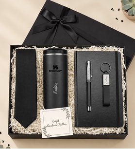 Stanley Termos 0.35 L & Kravat & Defter & Kalem & Anahtarlık Hediye Seti