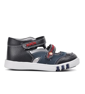 Ayakmod Lacivert Bej Ortopedik Bebek Ayakkabı 009 B (DENIM-LACIVERT)