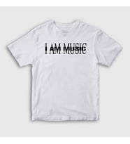 Presmono Unisex Çocuk Beyaz I Am Music Playboi Carti T-Shirt 521849tt (Beyaz)