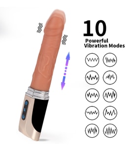 Hızlı Express Süper Otomatik İleri Geri Hareketli 10 Farklı Titreşim Modlu Vibratör Penis