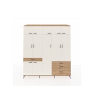Kronos Dolap 11 Raflı 4 Çekmeceli 2 Askılı 220x59x243 Çam-Aytaşı/Çam