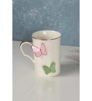 Arow Mariposa 530 Kelebek Desenli Porselen Kupa