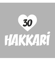 Kalpli 30 Hakkari Araba Sticker siyah 20x15 CM (Beyaz)