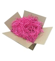 Zikzak Kırpık Kağıt Dolgu Malzemesi - Fuşya Pembe - 1 Kg.