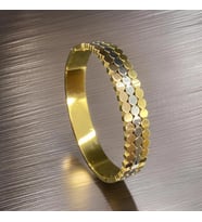 316L Çelik Bileklik Antialerjik Gold ve Gümüş Renkli Şık Tasarım Zarafeti Çıkaran Parlak Dokunuşlar
