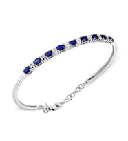 2.10 Ct Pırlantalı Markiz Safir Bilezik (Siyah-Kırmızı)