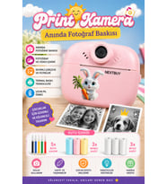 Print Camera Çocuk Fotoğraf Makinesi Dijital HD Video Kamera Anlık Termal R