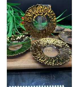 ESBEYCAM ÇAY TABAĞI (Gold)