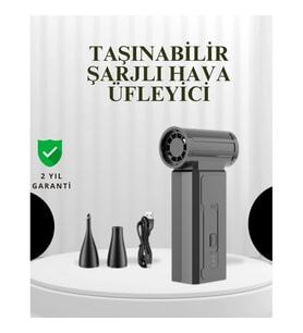 Mey İthalat® Taşınabilir Şarjlı Güçlü Hava Üfleme Aleti Çok Yönlü Kullanım