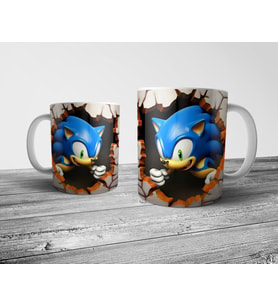 Pixxa Sonic the Hedgehog Kirpi Sonic Kupa Bardak Model 2