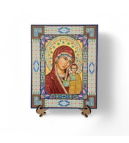 Süslemeli Meryem Ana İkona