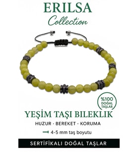 Sertifikalı Terahertz - Olivin Yeşim Taşı Bileklik - İnce Model Şifa ve Uyum Enerjisi (Çok Renkli)