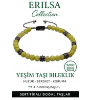 Sertifikalı Terahertz - Olivin Yeşim Taşı Bileklik - İnce Model Şifa ve Uyum Enerjisi (Çok Renkli)