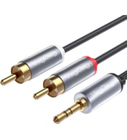 3.5mm Aux To 2 RCA Hi-Fi Ses Kablosu 1.5 Metre